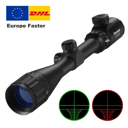 4-16X40 AOEG Rifle Scopes Red and Green Illuminated Hunting