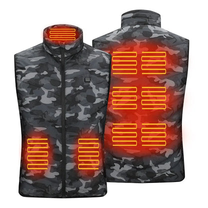 9 Heated Vest Zones Electric Heated Jackets Men Women