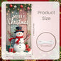 Christmas snowman Hanging Flag Door Banner