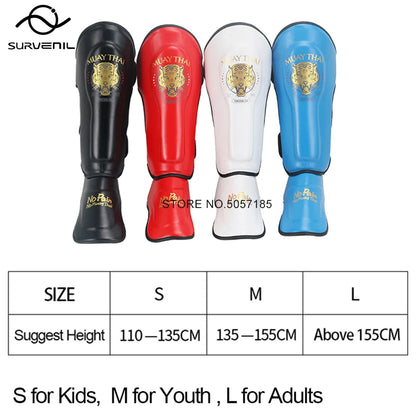 Shin Guards Kickboxing Muay Thai Leg Instep Protection Pads Men