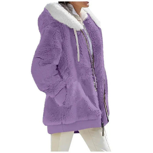 Autumn Winter Fashion Women's Coat New Casual Hooded