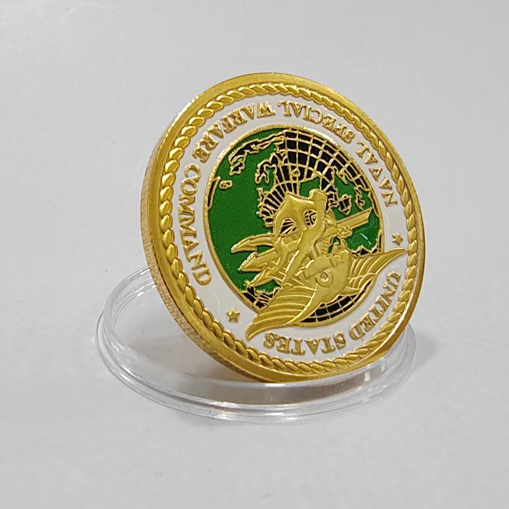 5pcs United States Naval Special Warfare Command Challenge Coins Navy Seals Military