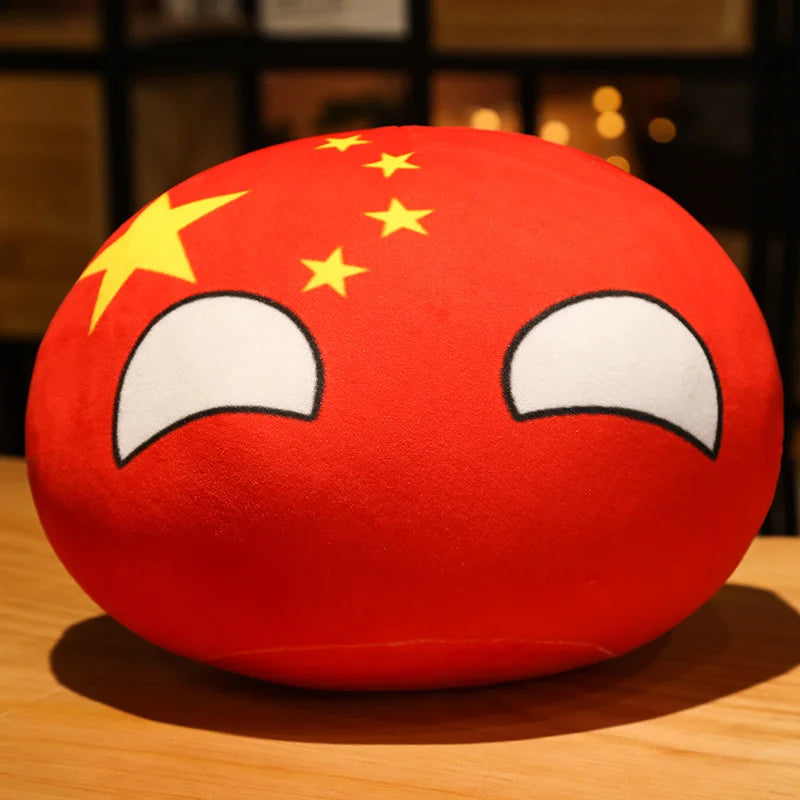 Hot  10/30/50cm Polandball Country Ball Toy Plush Pendant Plush Doll