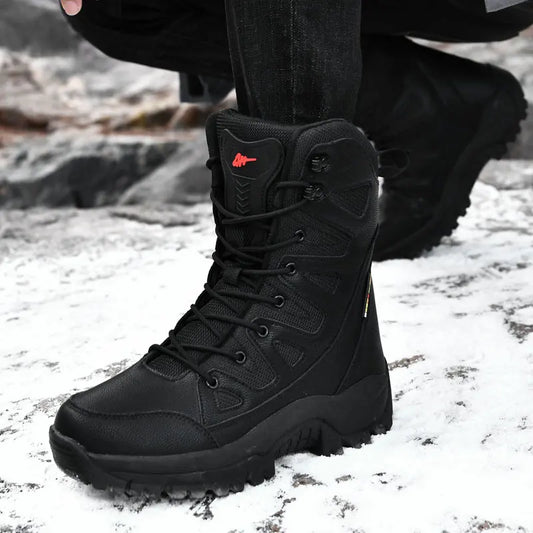 New Style Ultralight Breathable Mesh Canvas Tactical Boots Mens Spring