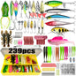 Fishing 83/133/193/239/409pcs Fishing Lure Kit For