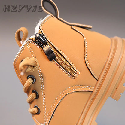 New Children's Fashion Boots Winter Thickened Boys Girls'