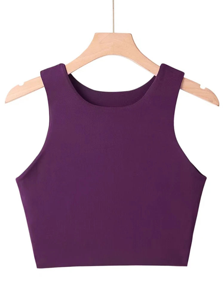 2023 Summer Fashion Women Sexy Slim Tops O-neck