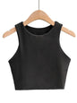 2023 Summer Fashion Women Sexy Slim Tops O-neck