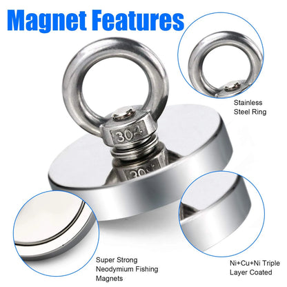 Super Strong Neodymium Fishing Magnets