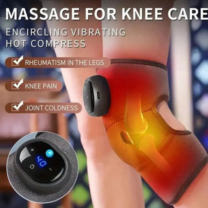 Heated And Vibrating Knee Massage Pad,