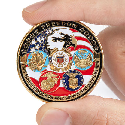 USA Navy Commorative Coin USAF USMC Army Coast