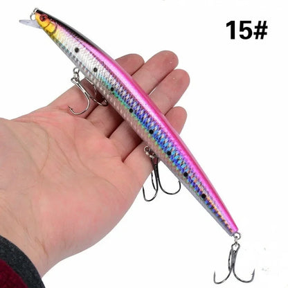 16 Colors 18cm 24g Minnow Fishing Lure Laser Crankbait