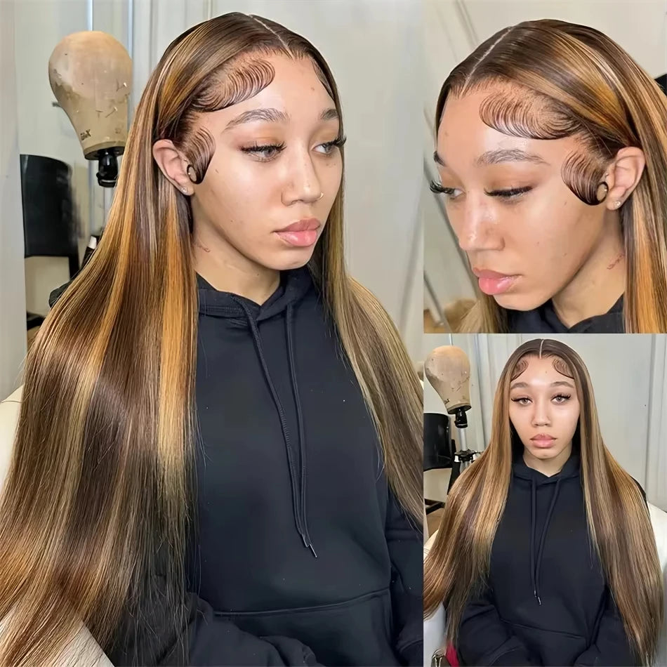 SoGreat straight hd lace frontal wig 13x6 highlight wig