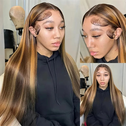 SoGreat straight hd lace frontal wig 13x6 highlight wig