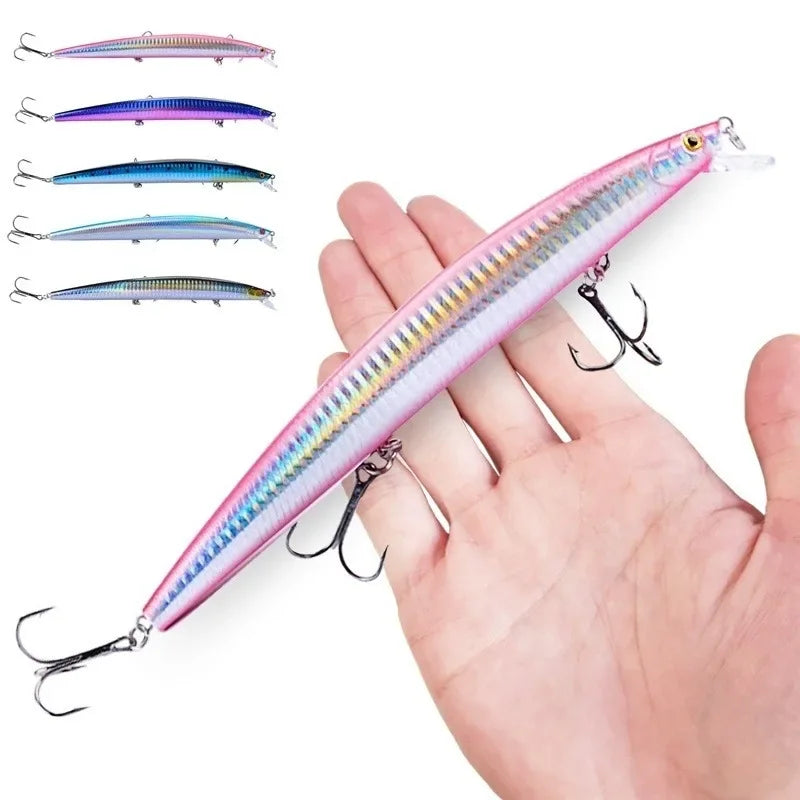 16 Colors 18cm 24g Minnow Fishing Lure Laser Crankbait