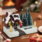Christmas Village Scene Collectible Building with Lights Trees