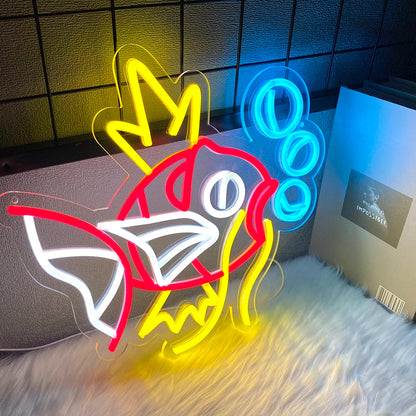 Fish Neon Sign,Animal  Art Led Light for Resturant