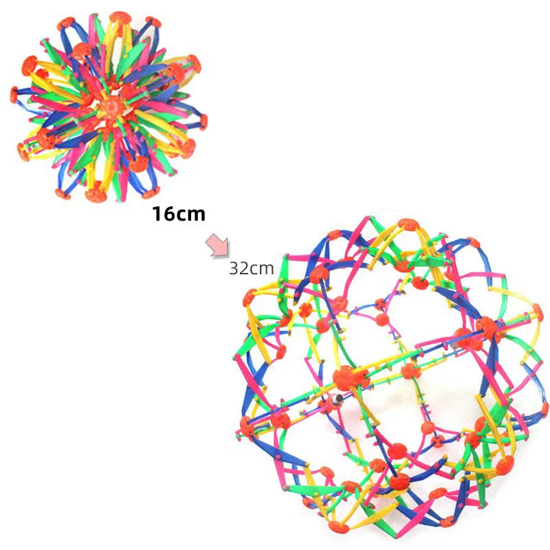 Children's magic telescopic ball outdoor flower ball