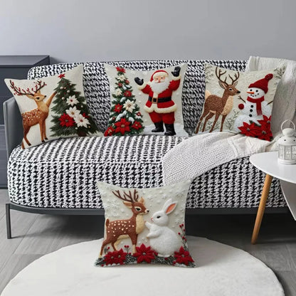 Home Decoration Rich Styles Christmas Throw Pillowcase Sofa