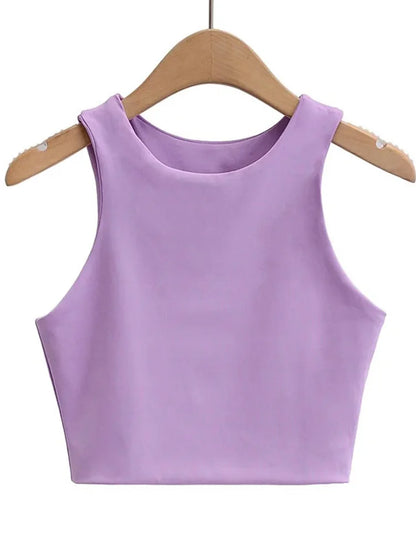 2023 Summer Fashion Women Sexy Slim Tops O-neck