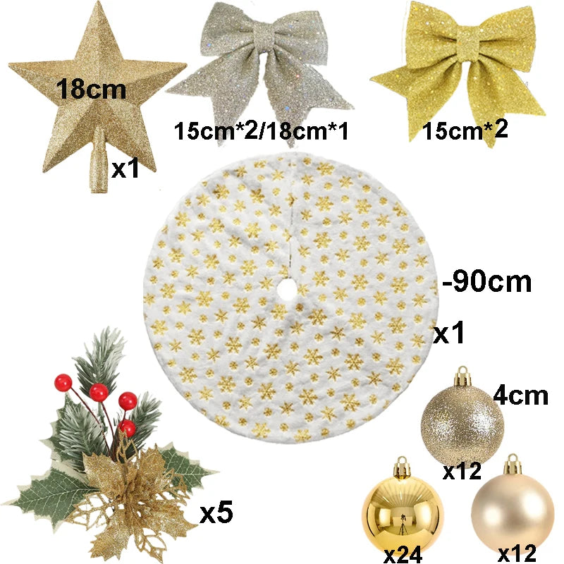Christmas Trees Decoration Set 90/120/150180cm Large Christmas