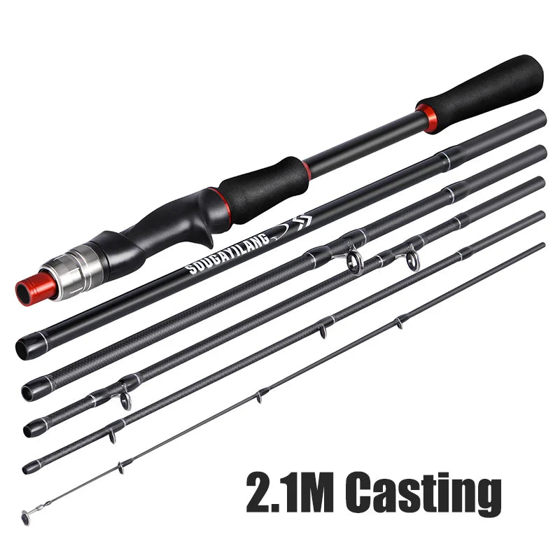 Sougayilang 1.8m 2.1m Lure Fishing Rod Carbon Fiber
