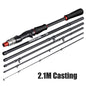 Sougayilang 1.8m 2.1m Lure Fishing Rod Carbon Fiber