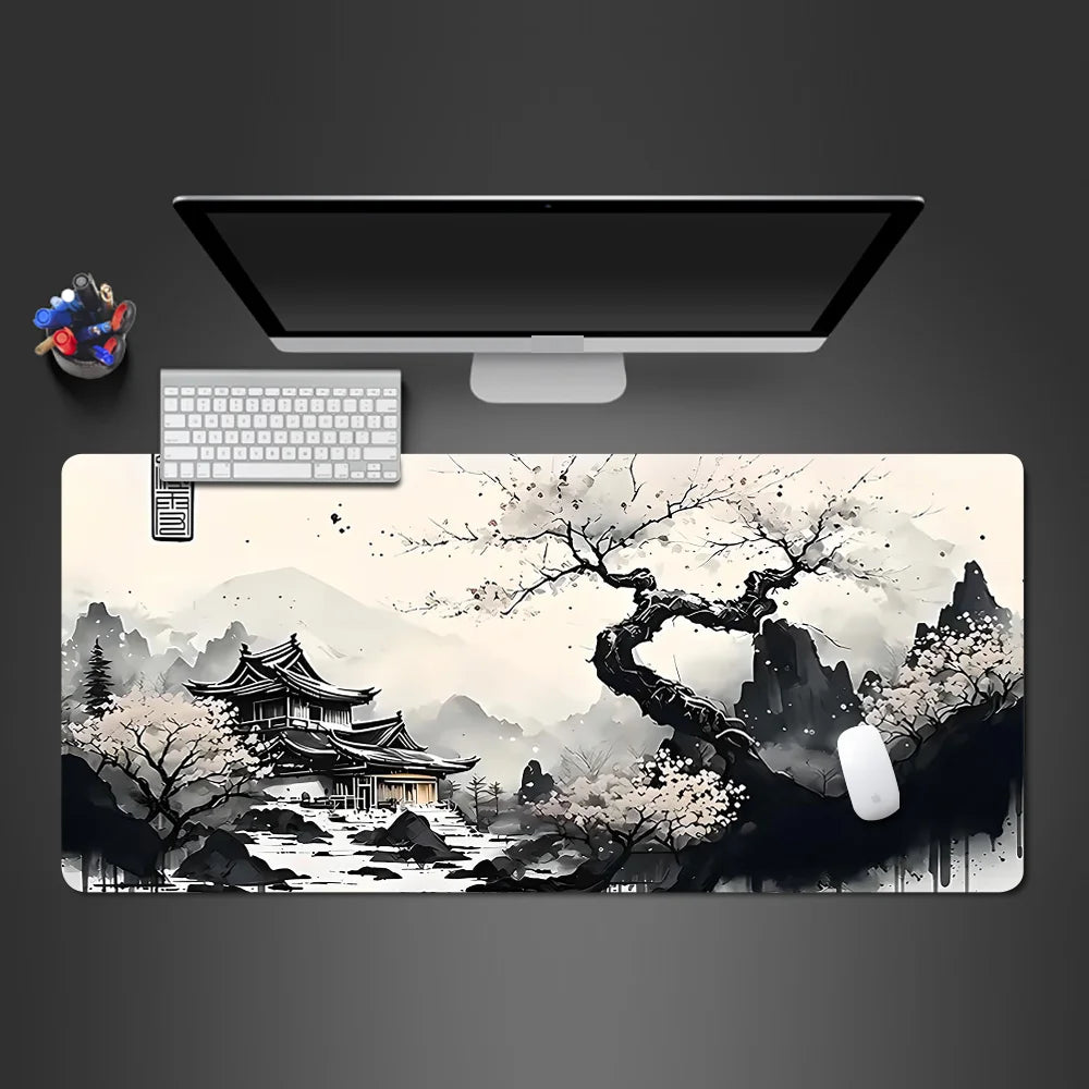 Mouse Pad sakura landscape desk accessories Mat Gamer