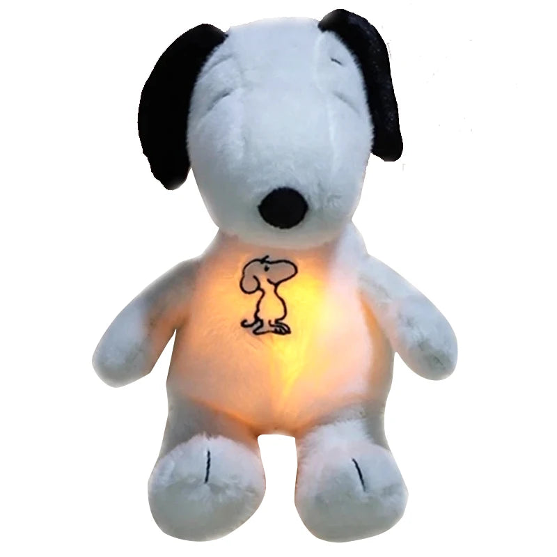 2025 Glowing Breathing Snoopy Plush Toy Baby Sleep