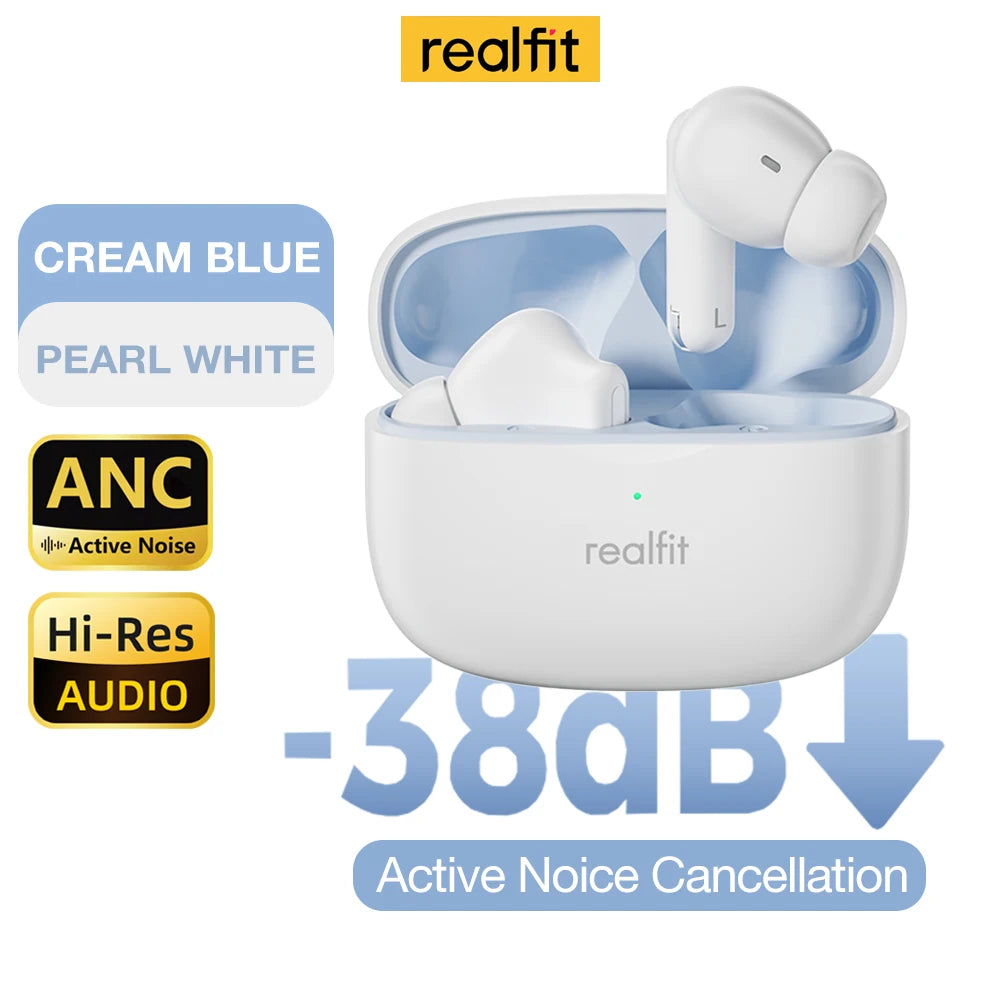 Realfit F3 ANC Active Noice Cancellation Bluetooth Earphones