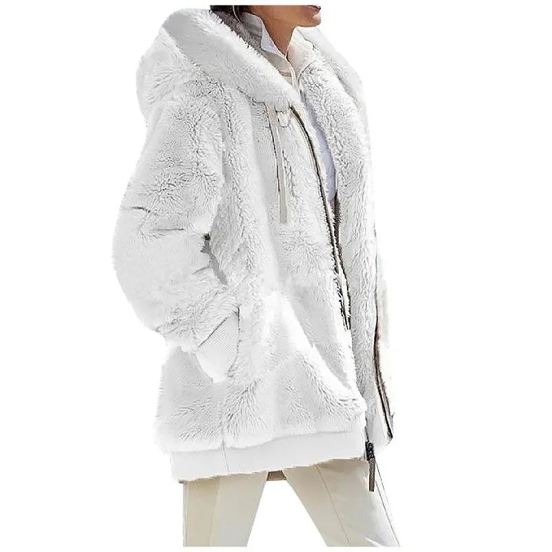 Autumn Winter Fashion Women's Coat New Casual Hooded