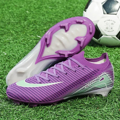 New Men Outdoor Football Boots Soccer Shoes Cleats Match Training