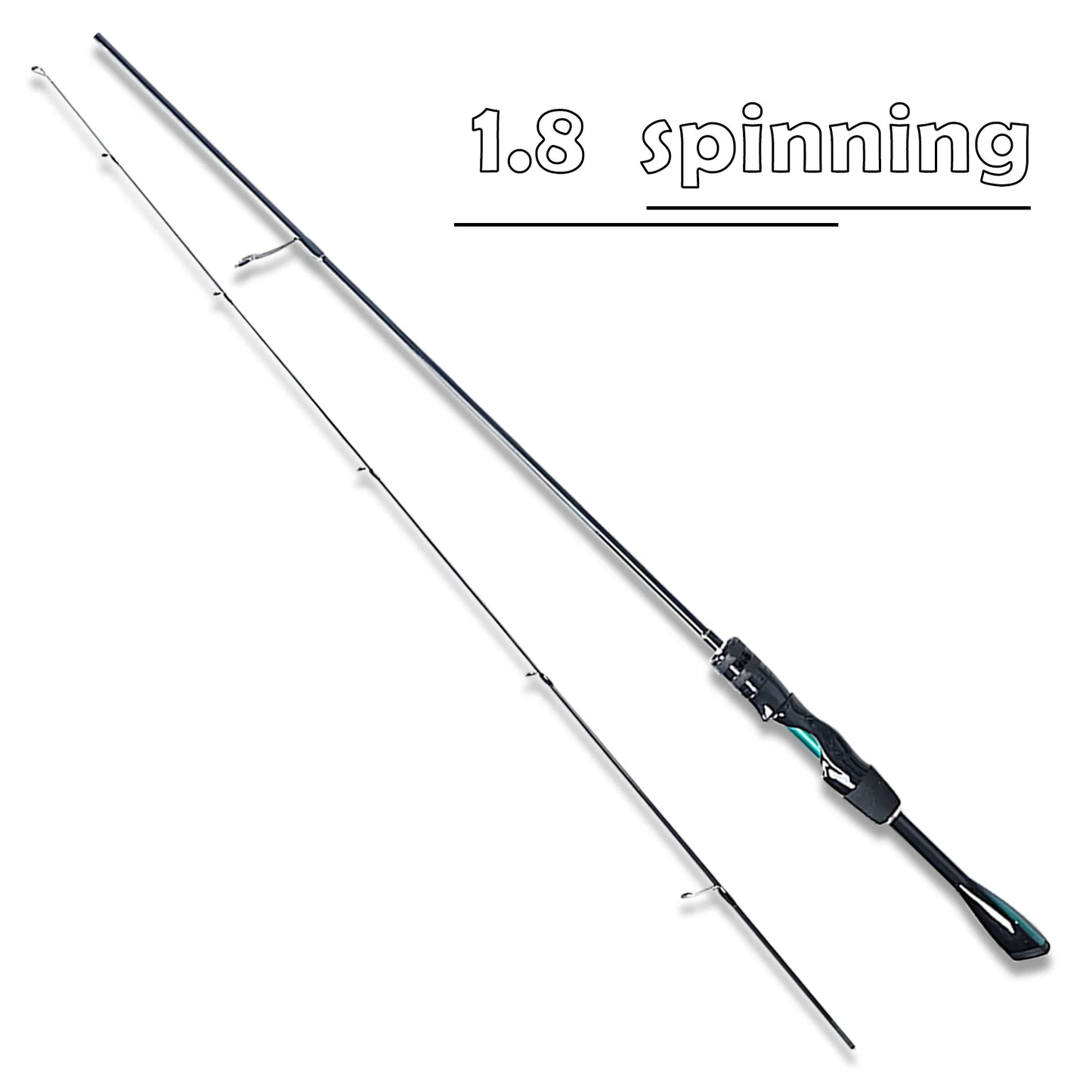 High-Carbon Fiber Ultra-Light and Ultra-Fast Adjustable Lure Rod 1.68m 1.8m 1.98m Solid Carbon Fiber Rod Tip Lightweight, Strong and Durable Quick Response Special-Shaped Handle Piano Paint Finish Korean Sic Ceramic Ring with