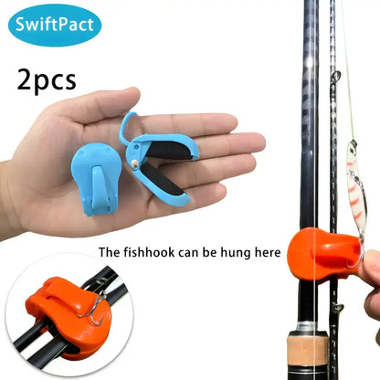 2pcs Quick-Attach Fishing Rod Clip - Tool-Free 1-Hand Holder