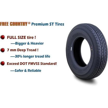Grand Ride Set 4 Trailer Tires ST235/80R16 Radial 10 Ply Load Range