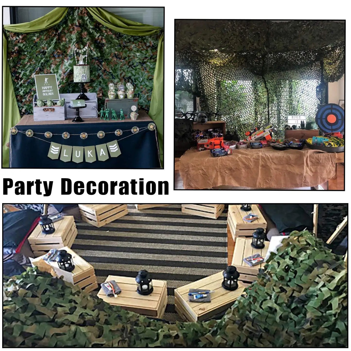 Camouflage Netting, Hunting Blind Camo Net, Sunshade Fence Nets, Lightweight, Bulk Roll, Mesh,Army Party Decorations,