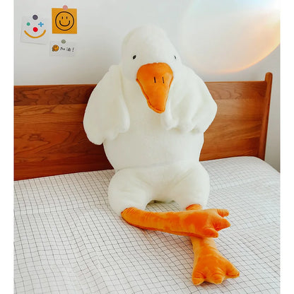 90-190cm Lovely Big White Goose Throw Pillow Plush Toy Big Goose