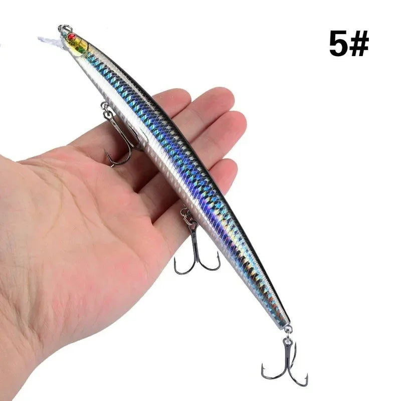 16 Colors 18cm 24g Minnow Fishing Lure Laser Crankbait