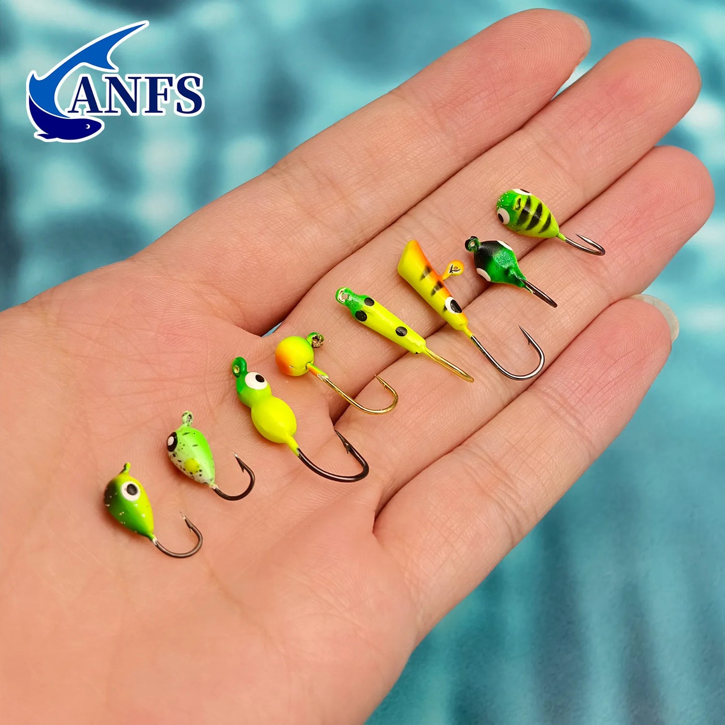 ANFS Ice Fishing Jigs 5pcs/40pcs Ice Fishing Lures, Walleye Jig