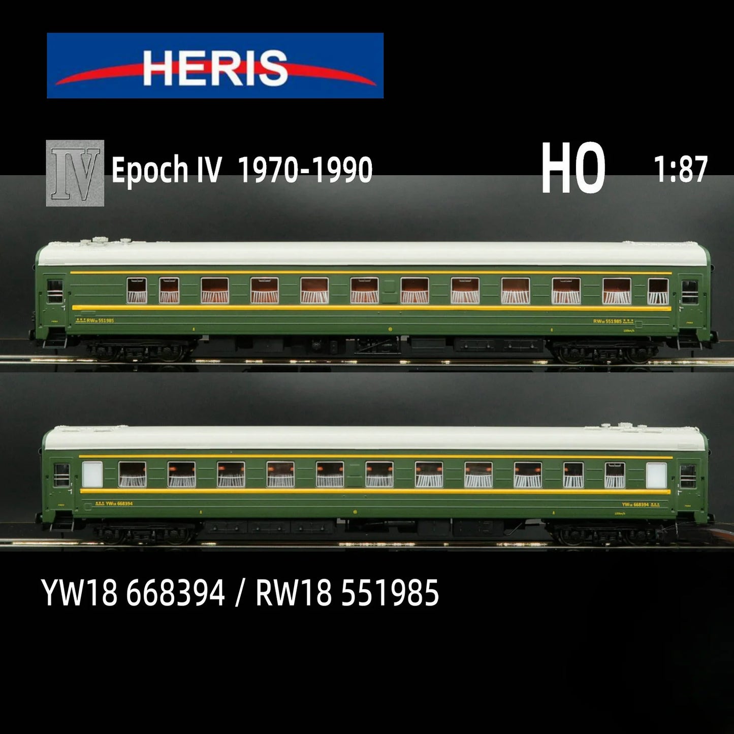 HERIS Train Model HO Type 1/87 17066 National Railway