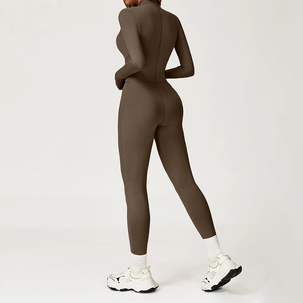 Winter Sport Jumpsuits Women Warm Gym