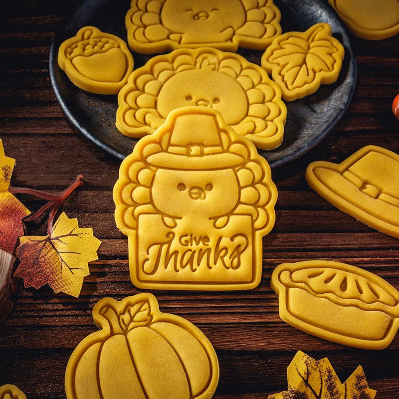 Thanksgiving Theme Cookie Molds Fondant Cutter