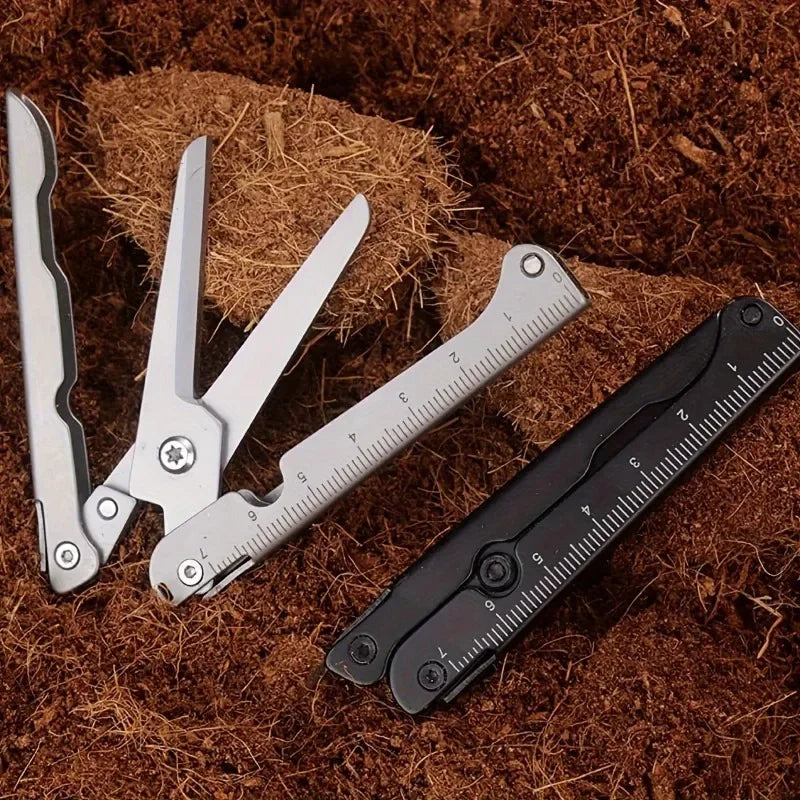 Portable Multifunctional Folding Scissors, Stainless Steel