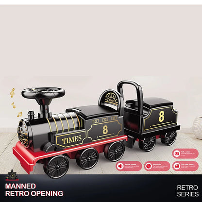 Ride On Train Track Toy Train Electric Car Child Baby Walker