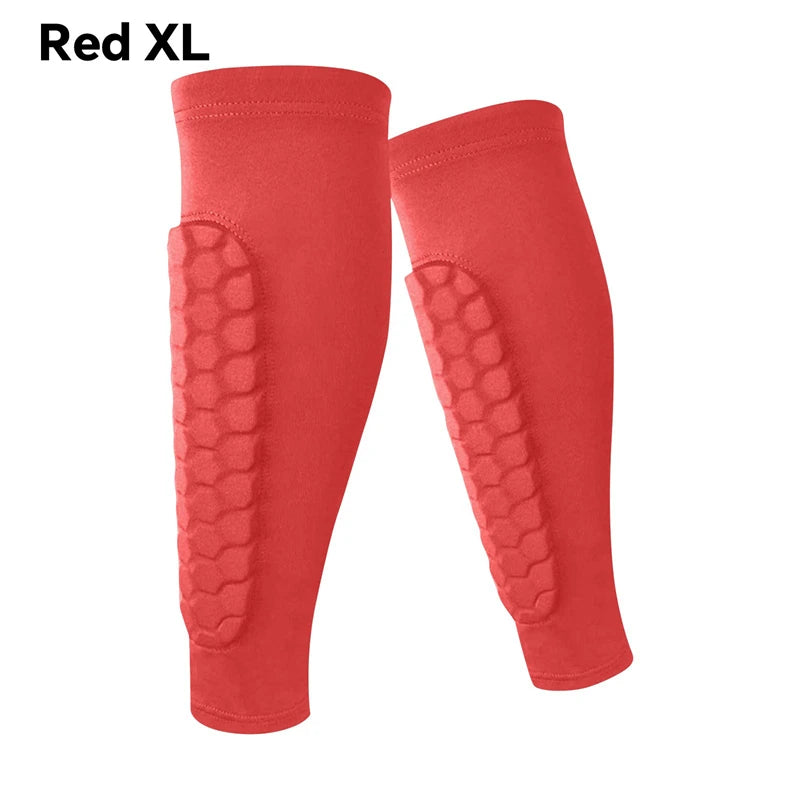 1Pcs Football Shin Guard Socks Sleeves with Foam Calf Compression