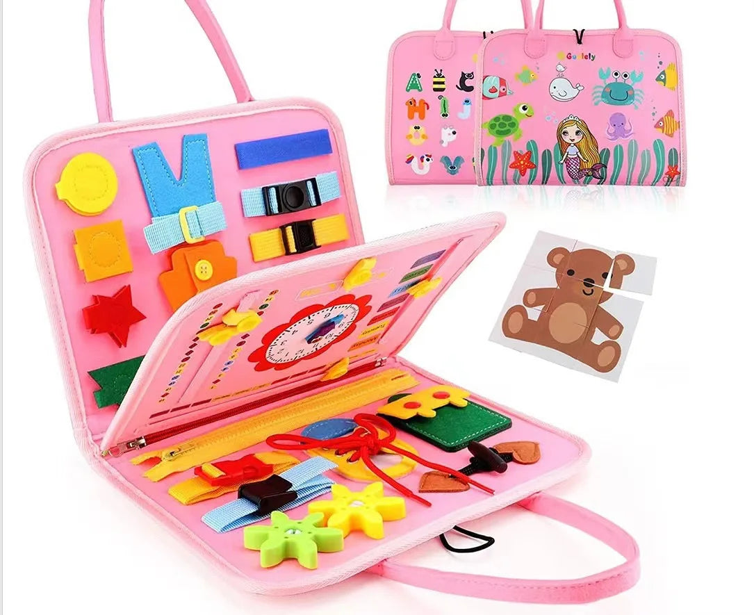 Busy Board Montessori Toys for Toddlers Sensory Toy Preschool