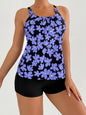 2025 Sexy Strappy Tankini Floral Printed Swimsuit Women