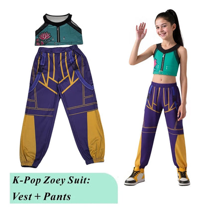 2025 Children Zoey Mira Rumi 3D Print Cosplay Costume