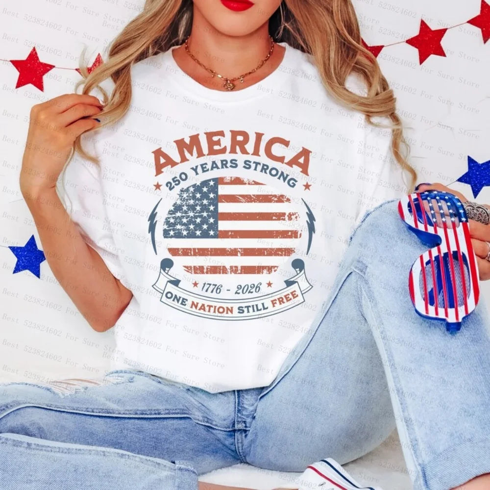 America 250 Years Strong Shirt USA 250th Anniversary Patriotic