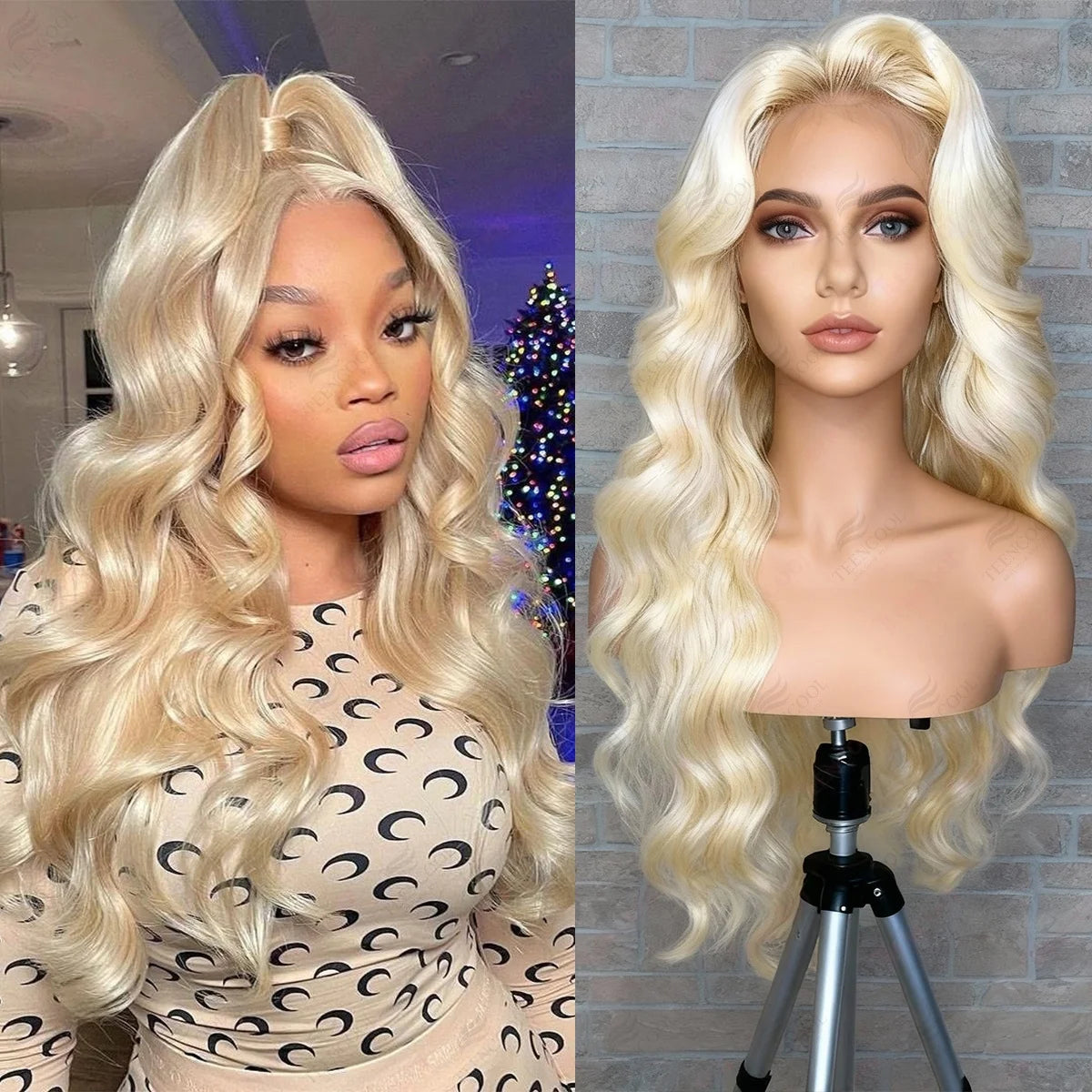 30 40 Inch 13x6 Lace Frontal Wig 613 Blonde Body Wave 13x4 Lace
